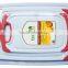 3 Piece Plastic Cutting Board Set - Acrylic Polypropylene Plastic - Dishwasher Safe