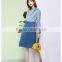 Summer High waist half skirt female cowboy Printed Fashion Casual Women skirt