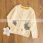 Fine-knit kids cardigan sweater in 100%cotton bunny pattern