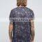 High Quality Custom Short Sleeve Crew Neck Dark Grey Men's 100% Polyester Digital Printing Casual Design T-Shirt
