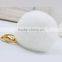 CX-A-66 Promotional Car Fur Ball Cute Keychain Real Fur Ball Rabbit Fur Ball