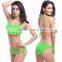 2017 Wholesale Ruffled Design Ladies Swimwear Bikini