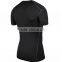 2017 New Fashion Desgin Plain Color 88%Polyester 12%Spandex Breathable Stretch Tank top T-shirt Sport Men T shirt