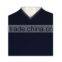 ISO9001/BSCI Manufature v-neck navy blue wholesale cheap sweater vest