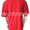 simple basic style 100% polyester birdeye mesh red color t-shirt