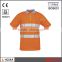 Customize men hivis polo T shirt summer eyebird safety wear with reflective tape