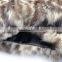 YR147 American Favorite Print Color Rabbit Fur Leg Warmer with Fur Balls