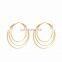 Fashion custom size circle rings hoop huggie earring jewelry