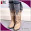 Two tone color aztec fashion knitted leg warmer new design