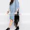 China factory women denim plus size dress