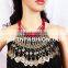 Indian Designer Tribal Fusion Afghani Old Coin NECKLACE - Vintage Festival Jewelry - Afghan Tribal Necklace
