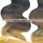 Hot beauty New Two Omber Body weaving Human Virgin Peruvian Hair Wave extension with Wholesale price