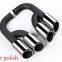 Km for Cayenne S style 958 2011-2014 exhaust tip exhaust pipes muffler tips tail pipe black titanium