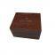 Custom high-end and luxury brown natural wooden watch box for 12pcs