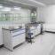 Directly manufacture excellent quality competitive price steel wood furniture / wall bench with lab storage cabinets