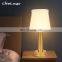 LED wireless portable  Amazon Fabric table lamps european decor aluminium base table lamp for home office