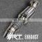 super racing tailpipe 304 steel exhaust for bmw X5 exhaust mufflers cat back with quad double tip