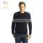 Men Plain Knitting Pattern Crew Neck Cashmere Sweater on Sale