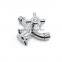 China supplier three way faucet/double bibcock valve