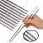 Reusable Metal Chopsticks - Stainless Steel Spiral Chopstick Non-Slip Thread Chopsticks