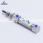 High Density Air Differential Convenient Factory Supply Wholesales Stainless Steel Slim Pneumatic MINI Cylinder with Spring