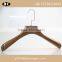 high gloss brown wooden hanger and pants hanger with custom size and logo