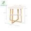 Bamboo Coffee Tea Round Table for Living Room