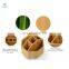 Bamboo Rotating Art Supply Desk Organizer Lazy Susan Pen Holder with 5 Compartments Revolving Desktop Storage Caddy for Pen
