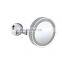 2021 Stainless Steel Decorative 360 Degree Rotation Wall Mirror 5X Magnifying Round household LED Wall Mirror with LED Lights