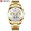 CURREN 8358 Japan Quartz Chronograph Watch Name Brand Stainless Steel Business Wrist Watch
