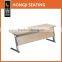 Sectional folding steel conference table with wheels HD-02B-L