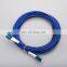 Indoor 3m LC-LC OS2 sm duplex armored blue color fiber patch cord