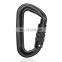 JRSGS Wholesale Custom Outdoor Small Safety Snap Hook Clip logo Keychain Locking Aluminum Alloy Carabiner Climbing Carabiner