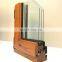 Usa Swing Open Style And Aluminium Frame Wood Window With Triple Tempered Glazed