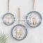 LED Light Wooden Elk Christmas Ornaments Pendant Christmas Decoration for Home