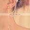 Alloy Ear Clip Leaf Tassel Earrings For Women Gift Ear Cuff Fashion Personality Earrings Jewelry