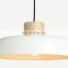 New Decor Spun Bamboo Lampshade White Coiled Bamboo Pendant Light Manufacture in Vietnam Wholesale