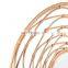 Best Seller Round Beige handmade rattan mirror D81cm Wall Decoration For Sale Wholesale made in Vietnam