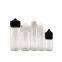 10ml 15ml 30ml 50ml 60ml 100ml 120ml Pet Plastic Squeeze Bottle/Clear Plastic Dropper Bottle /Clear Eliquid Plastic Bottles with Black Lid V3 E Liquid Bottle