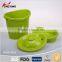 fashion wing shape plastic tea bucket with lid /infuse