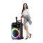 ZQS15113 4500MAH battery capacity big 40W power 15 inches  bluetooth speaker with colorful lights
