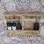 bar Industrial use wooden wine rack for 6 bottles