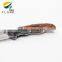 2015 good quality with rose wood handle stainless steel knife pocket