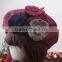 Wholesale Three Flowers Decorated Women Charm Elegant Wool Hat Beret