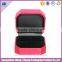 Luxury handmade paper jewelry box/custom jewelry box/jewelry packaging box with ribbon closure