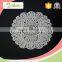 Eco-friendly oval fancy floral pattern Embroidery Patch