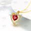 fashionable heart shape jewelry,heart design pendant necklace,zirconia necklaces