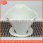 reusable coffee filter porcelain cooking juice coffee Grinding powder bowl,Coffee Dripper White Coffee Pour Over Funnel Dripper