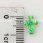 New Product Synthetic Kiwi Green Cabochon Cross Shape Opal Stone For Jewelry