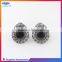 Fashion women's colorful crystal clip-on earrings, hot sale eardrop